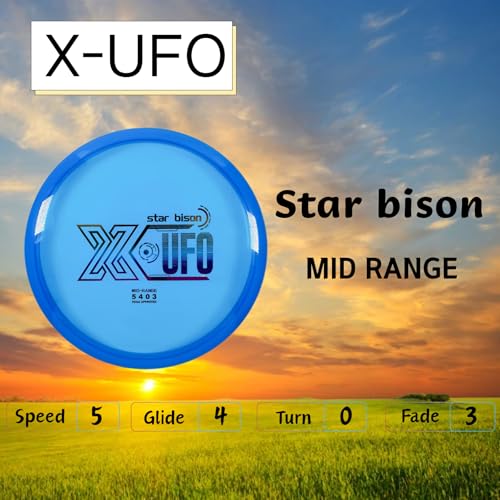 X-UFO Disc Golf Set - Disc Golf Starter Set, Includes 1 Putter, 1 Driver, and 1 midrange disc, Weighing 170-178 Grams Suitable for Beginners and Professional disc Golf tournaments - color: Set 7