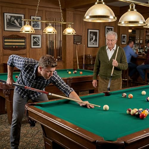 HMQQ 58 Inch Pool Cue Sticks Set, 2/4/6 Pack 20 oz 2-Piece Billiard Cues with 13mm Leather Tips, Matching House Cue Set for Adults, Home Tables, Bars & Group Play - size: Set of 4