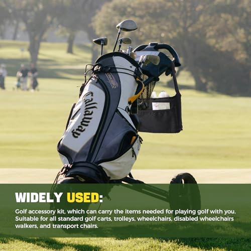 Lightweight Foldable Golf Bags for Men, with Adjustable Drink Holder Strap for Golf Cart and Baby Stroller