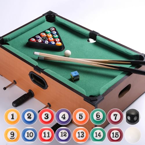 16-Piece Mini Billiard Balls Set – 25mm (0.98") Small Pool Balls for Table Games, Travel & Family Fun