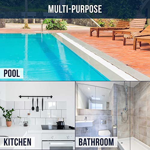 U.S. Pool Supply Hand-Held Pool Scrub Brush, 2 Pack - Scrubbing Scouring Sponge Pad - Clean Pool Tile & Grout, Walls, Vinyl Liners, Spas - Surface Cleaning Scrubber, Kitchen, Bathroom Tub, Shower Tile - size: 3x6