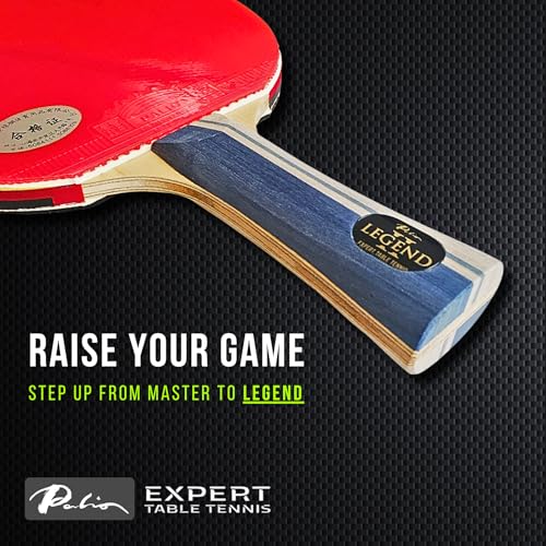 Palio Legend 2.0 Table Tennis Racket & Case | ITTF-Approved Advanced Ping Pong Paddle | Maximum Power, Speed & Spin