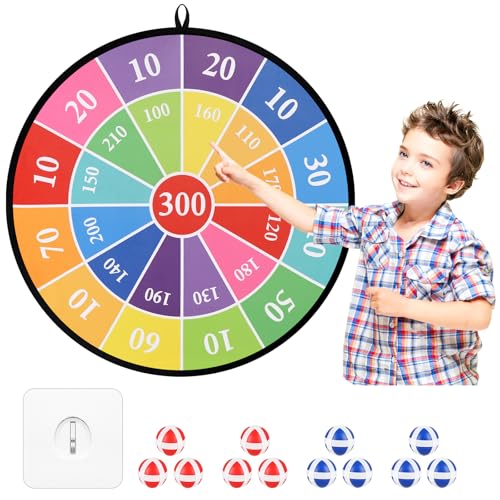 Accmor 29" Large Dart Board for Kids, Kids Dart Board with Sticky Balls, Indoor Outdoor Fun Party Play Game Toys, Boys Toys Gifts for 3 4 5 6 7 8 9 10 11 12 Years Old Boys Girls
