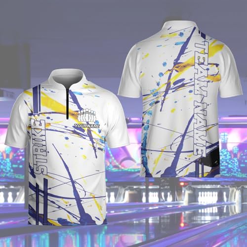 Personalized Custom Jersey for Men, Uniform Shirt for Bowling Team Gift - color: D10