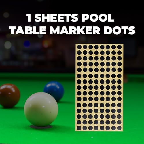 Scott Edward Pool Table Marker Dots, Billiard Point Sticker, Snooker Spot, Billiard Accessories 1/2/3 Sheets - color: 1 Sheet Mini