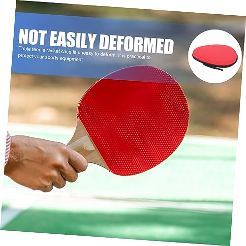 Toddmomy Table Tennis Paddle Bag Storage Case Ball Pocket Lightweight Compact Design for and Protection of Rackets and Balls