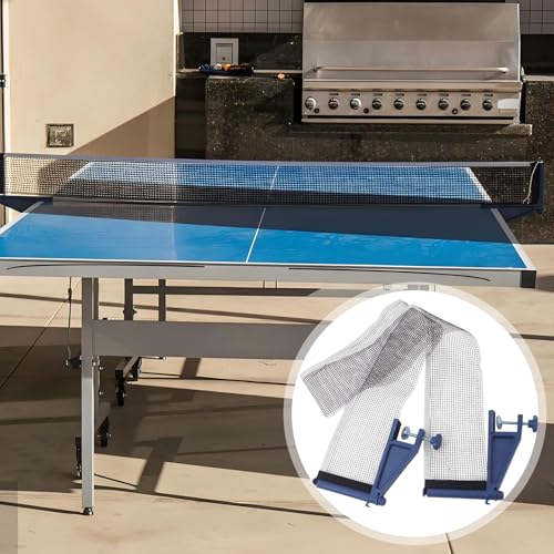 Thickened Table Tennis Net and Post Set with Reinforced Mesh Fit for Indoor Outdoor Tables Stable and Easy Installation for Home Entertainment and Professional Training