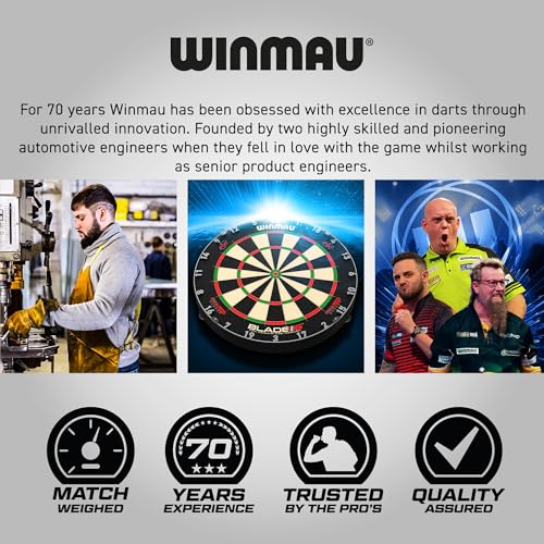 Winmau Dart Flight Collection - Standard Shape 100 Micron Dart Flights for Steel & Soft Tip Darts, Available in Multiple Designs & Styles, 5 Sets (15 Flights)