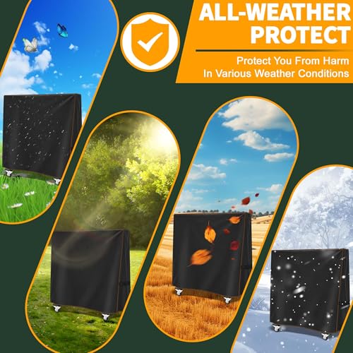 Universal Ping Pong Table Cover Outdoor Waterproof,All-Weather Protection Outdoor Table Tennis Cover with Drawstring,Fits Most Foldable Table Tennis Tables,65 x 28 x 73 Inches