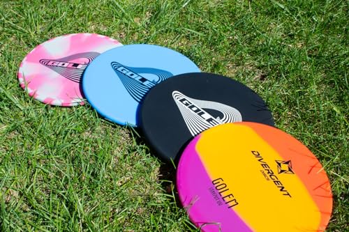 Divergent Discs Golem | Overstable Approach Disc | Flexible Putt & Approach Disc Golf Disc (Black) - color: Black