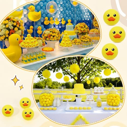Soulchen 24 Pcs Table Tennis Balls Plastic Novelty Table Tennis Stress Props 40 mm for Party Playing Beach Decor Beer Game Party Favors - style: Duck