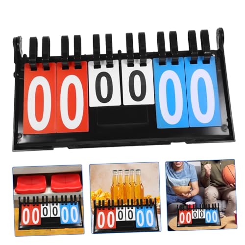 BESPORTBLE Portable Basketball Board Flip Scorekeeper for Soccer Tabletop Scoreboard Two- Display