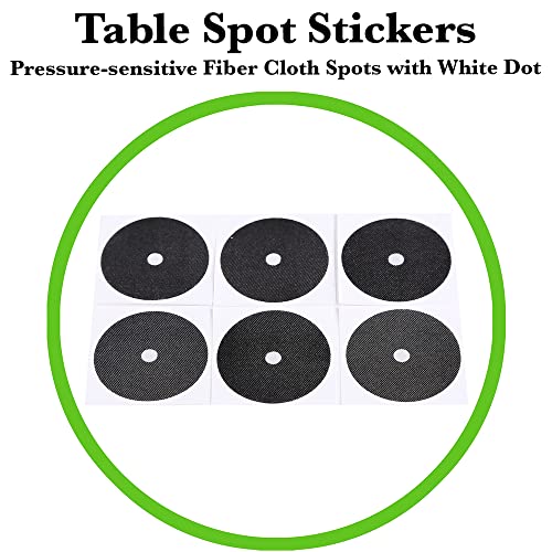 JAPER BEES Billiard Pool Balls with Triangle Ball Rack, Cue Chalks, Table Spot Stickers & Tip Replacements - Pool Table Accessories