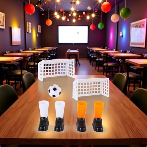 Finger Soccer Game Set with 2 Goals, Mini Table Football Game for Fans Club Sports Bar and Home Party