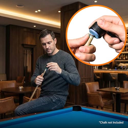Beer City Billiards Pro Series Circle Pool Chalk Holder - for Use with TAOM Pyro or TAOM V10 Chalk - style: Circle
