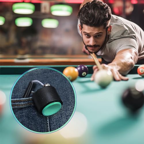 TAOM Chalk Holder, Pool Chalk Holder, Pool Cue Chalk Holder, Billiards Accessories and Equipment for TAOM V10 Chalk, TAOM Pyro and Generic Cue Chalk as Pocket TAOM Round Chalk Holder