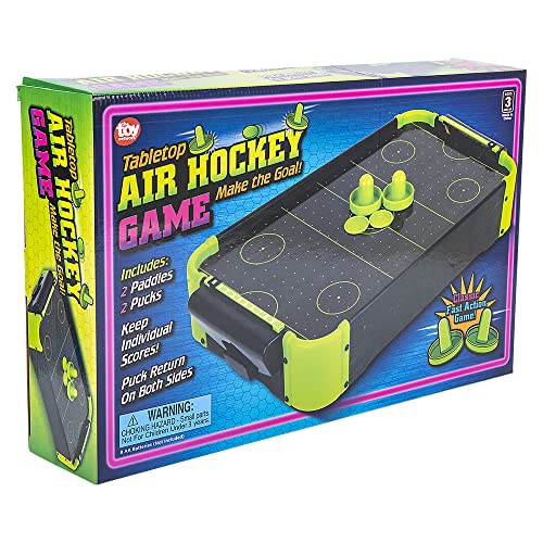 20"x12.25" NEON Wooden Tabletop AIR Hockey Game