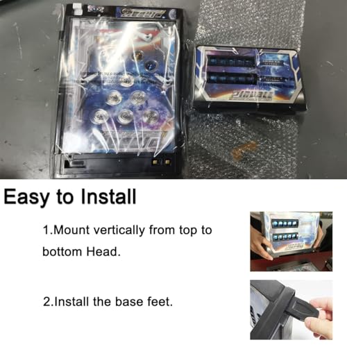 Birthday Party Mini Pinball Machine, Desktop Ball Shooting Toy with Lights, Tabletop Pinball Game for Adults, Home Arcade Pinball Game for Birthdays Friends