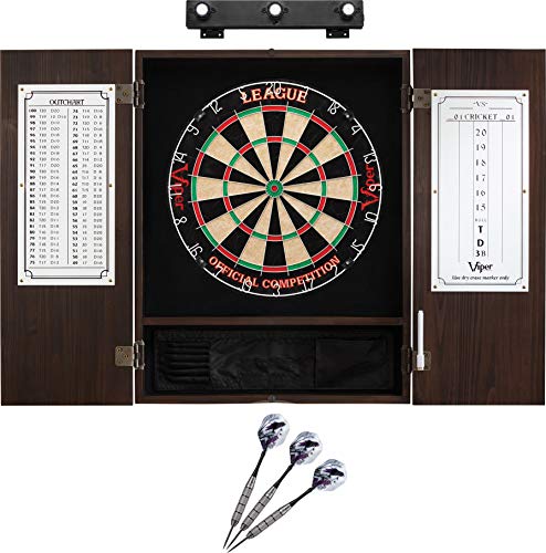 Viper League Sisal Dartboard Lights Throw Line Marker - color: Espresso, style: No Throw Line