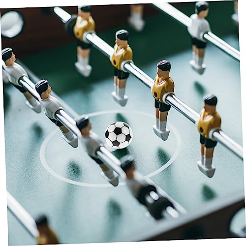 PRETYZOOM 10pcs Injection Small Footballs for Boys and Girls Mini Soccer Balls for Foosball Table Replacement Balls for Boys and Girls Soccer