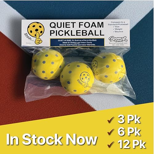 Quiet Foam Pickleballs | Great for HOA’s | Quiet Play in Noise-Sensitive Areas | Safe for Practicing Wall-Drills in Your Home or Office | Durable and Long Lasting | 100s of Smiles in Every Ball - style: 3-Pack