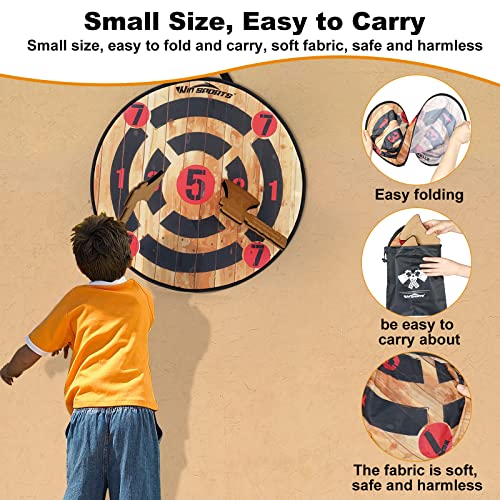 Foam Axe Throwing Game Indoor&Outdoor Target Game,Includes Two Foam Axes, One 26” Easy Fold Target and A Carry Bag