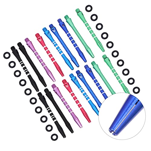 Garneck 1set Aluminum Alloy Dart Shafts Lightweight Metal Dart Rods and Easy to Install for Enhanced Control