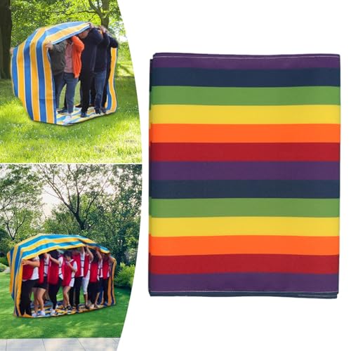 kowaku Outdoor Relay Race Rolling Mat Playing Run Mat Field Day Teamwork Building Run Mat for Students Family Birthday, 8m