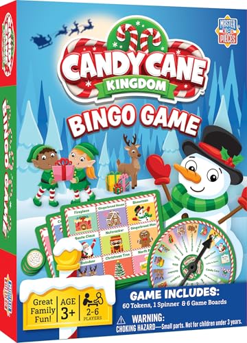 MasterPieces Family Games - Candy Cane Kingdom Christmas Bingo Game - style: Candy Cane Kingdom