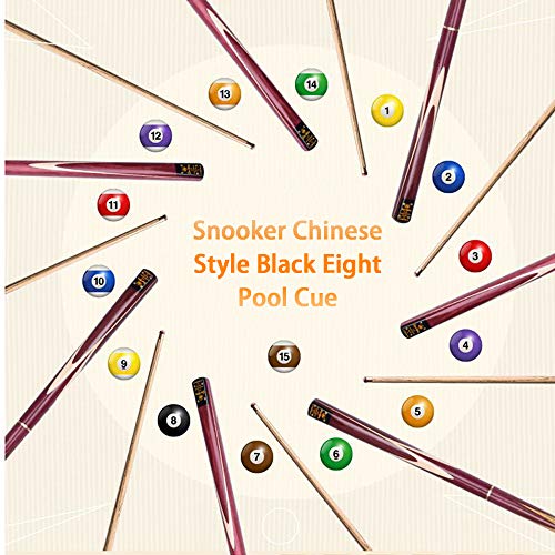 KS TOOLS HIOD English Snooker Cue with 10mm Cue Tips Handmade Billiard Cue 145cm 19oz,