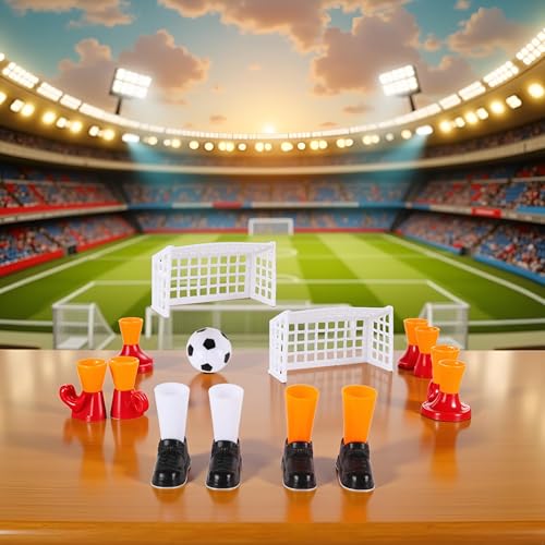 1 Set Finger Soccer Game Finger Footballs Match Funny Finger Table Game Set with Two Goals for Fans Club Party