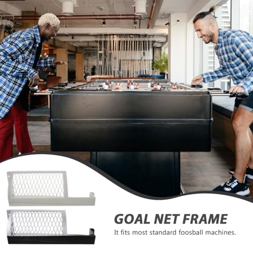 VANZACK Foosball Goal Net Replacement Frame for Table Soccer Machine 12.00X4.13X4.13 Inch Durable Plastic Foosball Table Ball Net Compatible Machine Accessories for Arcade Games