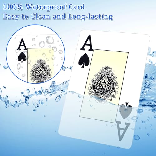 Pool Inflatable Game Table with Waterproof Playing Cards(35.5 inches×35.5 inches,Blue/White) - size: 2 Set