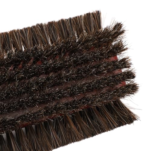 Pool Table Brush, Wood Horse Hair 3 Sided Billiards Brush Cleaner for Cleaning Pool Tables Corner, Wooden Billiards Pool Table and Rail Brush Set