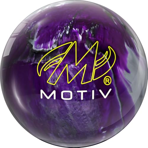 MOTIV Aspire - Bowling Ball, Spare Ball, Straight Ball, Available in 8-15 Pounds - color: Purple/Silver/Black Pearl, size: 11 Pounds