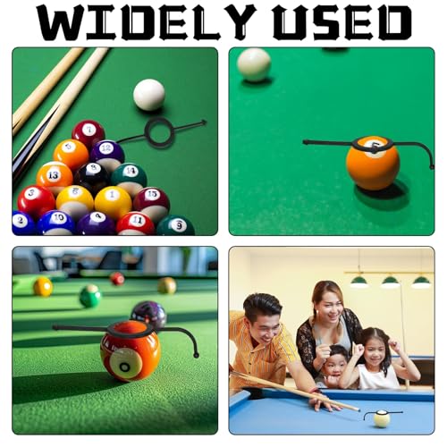 4Pcs Black Billiard Aiming Training Aid, Pool Billiards Table Accessories Supplies Cue Ball Trainer for 2-1/4" Balls Easy to Carry Suitable for Beginners & Billiard Enthusiasts