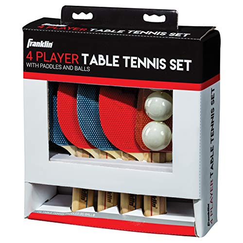 Franklin Sports Ping Pong Paddle Set with Balls - 2 Player & 4 Player Table Tennis Paddle Kit - Full Ping Pong Starter Kit - size: One Size, style: 4 Player Set