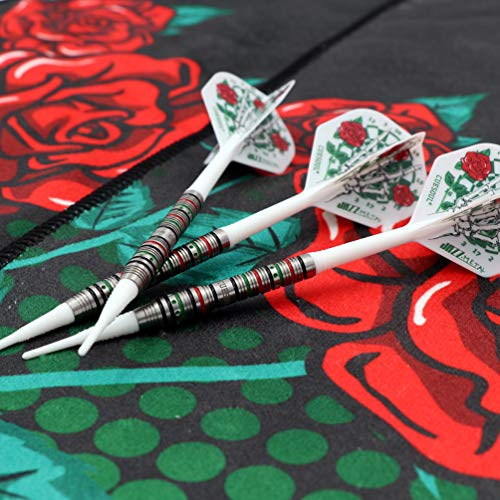 CUESOUL Soft Tip Darts Set Plastic Tip with Dart Case - color: 19g-Tungsten-Font Loaded Shape
