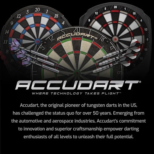 Accudart Aurora 15.5” Tournament‑Size Electronic Dartboard – 41 Games, 323 Variations, 10 LED Displays for 16 Players, Virtual Opponent, Wide Catch Ring – Includes AC Adapter & Darts