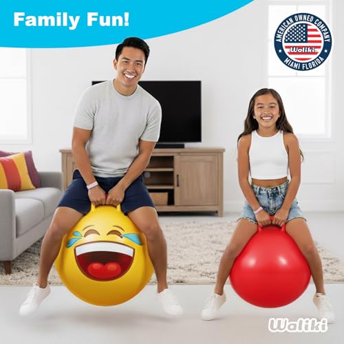 WALIKI Hopper Ball Toys for Boys and Girls 3 4 5 and 6 Years Old | Hippity Hop | Jumping Hopping Cool to for Kids | Bouncy Ball 18" - size: 18"
