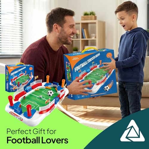 Mini Table Soccer Board Game β Soccer Gifts for Boys 8-12, Soccer Toys for Kids Ages 6-12, Indoor Mini Foosball Table for Kids, Fun Soccer Board Game, Perfect Birthday