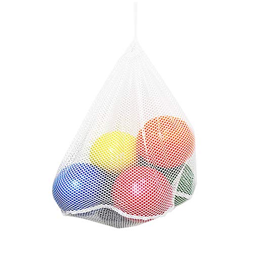 Foam Dodgeball Set - Soft Skin, Low Bounce, Set of 6 with Mesh Storage Bag for Kids and Adults - style: 6 Inch