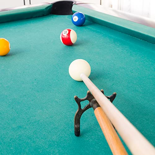 PATIKIL Billiard Bridge Head, 2 Pack Aluminum Alloy Pool Billiard Cue Stick Bridge Plug-in Billiard Accessories for Pool Table, Silver Tone