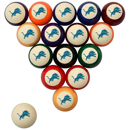 Imperial NFL Retro Billiard Ball Set - color: Detroit Lions, Cream