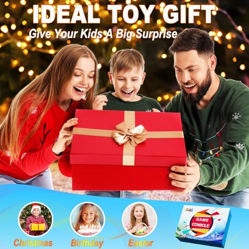32 Bit Handheld Games for Kids Preloaded 139 Video Games, Portable Video Gaming Player with 3.0" IPS Screen and Rechargeable Battery, Mini Travel Games Electronic Gifts Toys for Boys Girls, Purple - color: Purple