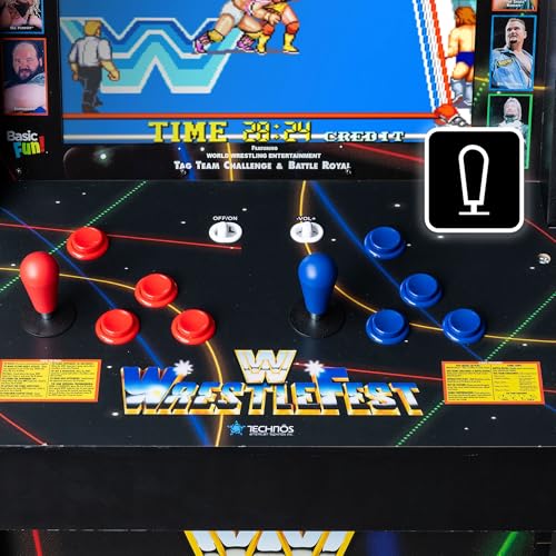 Arcade Classics - WWE Ultra Series Game Machine, 5 Games, 17" Liquid Crystal Screen - Indoor Cabinet, Retro, Gaming Console, Basement Decoration, Man Cave - style: WWE Ultra Series