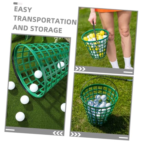 Luxshiny 2pcs Golf Storage Basket Lightweight Plastic Holder for Collecting and Storing up Outdoor Sports - size: 25.00X25.00X14.00CM
