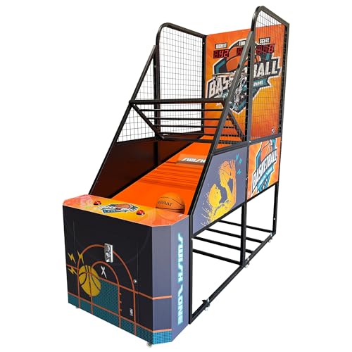 CREATIVE ARCADES Full Size Basketball Shoot Out Arcade Machine, Electronic Scoring Game