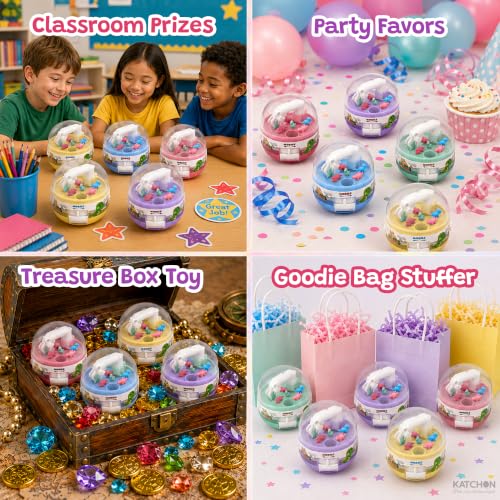 KatchOn, Mini Dinosaur Claw Machine - 12 PCS | Dinosaurs Toys, Easter Basket Stuffers for Kids, Dinosaur Toys for Kids 3-5 | Dino Party Favors for Boys & Girls, Carnival Prizes, Goodie Bag Stuffers
