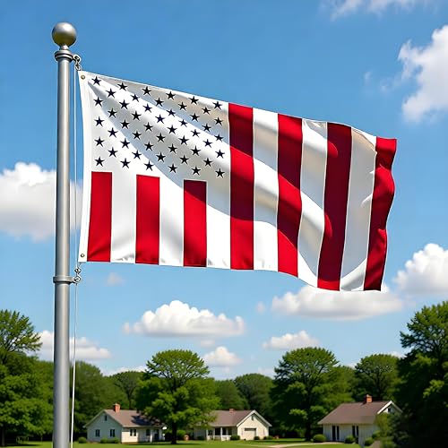 Premium US Civil Flag 3x5Ft Outdoor, Embroidered 50 Stars, Longest Lasting Oxford Nylon-Quadruple Stitched Fly Ends - United States America USA Civilian Peace Flags 90x150cm Banner - color: US Civil